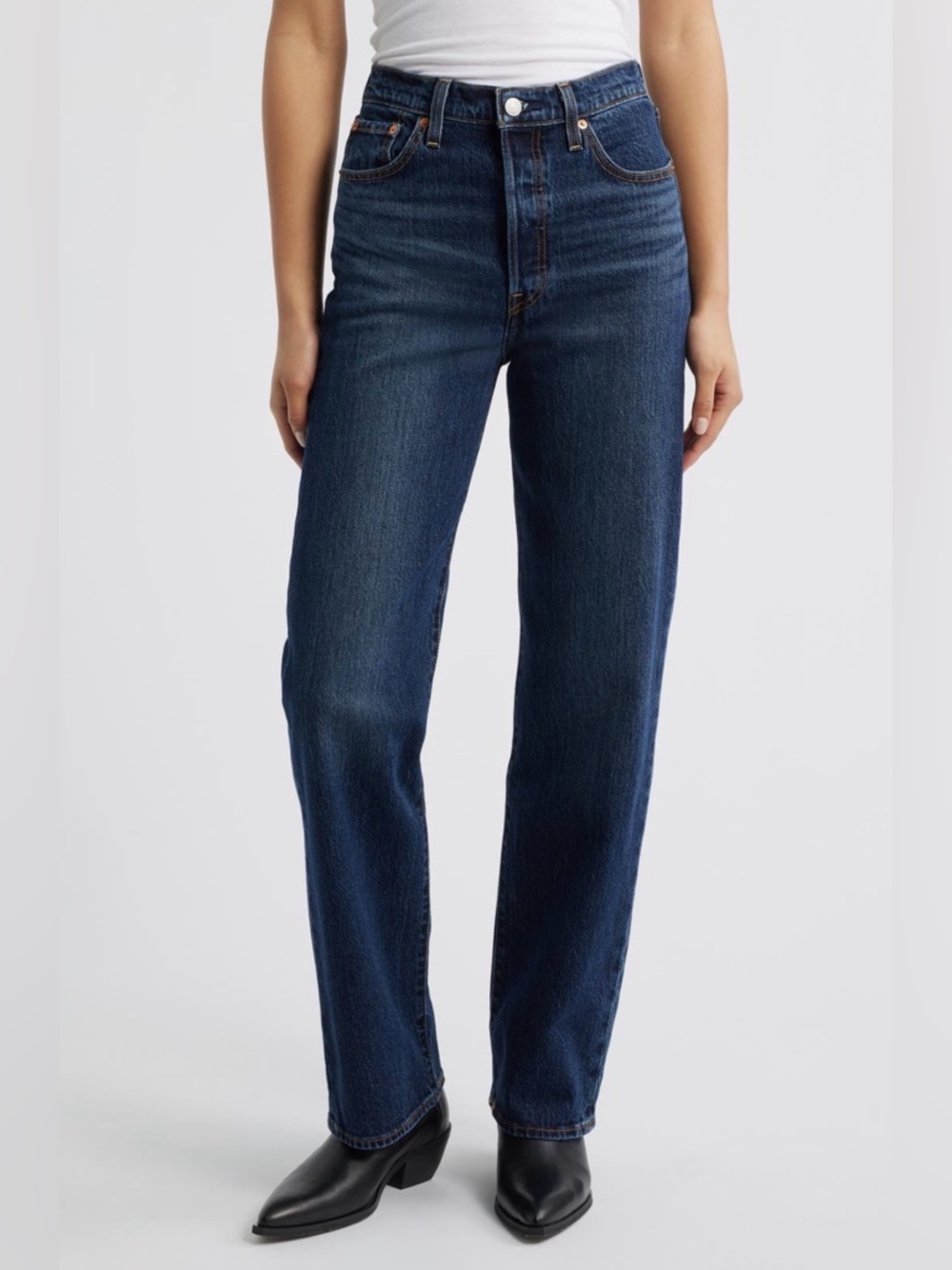 NWT Levi's Ribcage Straight Full Length Women's Jeans Size 28 x 32 in Apply Now
